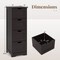 Costway 32.5'' Bathroom Floor Cabinet with Anti-tipping Device Freestanding Towel Cabinet